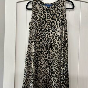 Apt. 9 Black and Cream Sleeveless Midi Sundress